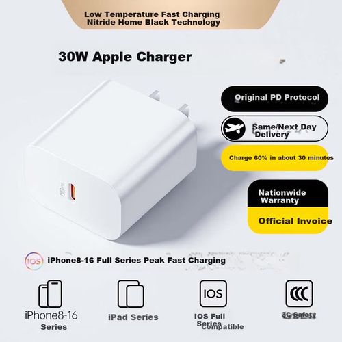 Cargador ROMOSS 30W Tipo C Carga Rápida