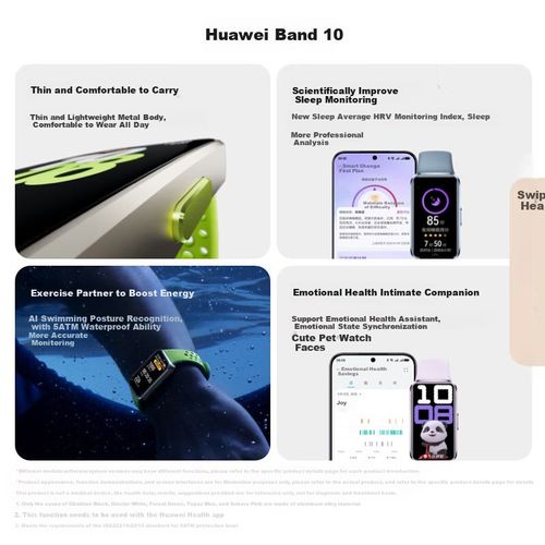 Reloj Inteligente HUAWEI Band 10  AMOLED NFC Rosa Amanecer