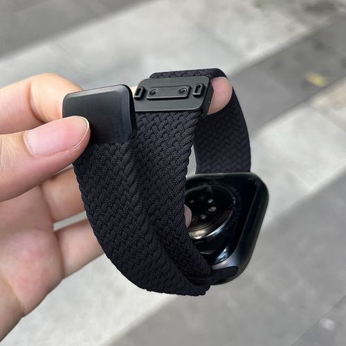 Correa de reloj Beiyipin para Apple Watch Series 10/9/8/7/6 nylon magnética elástica