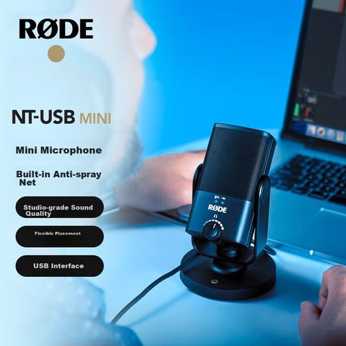 Micrófono RODE NT-USB Mini Condensador USB 24bit 48kHz Negro