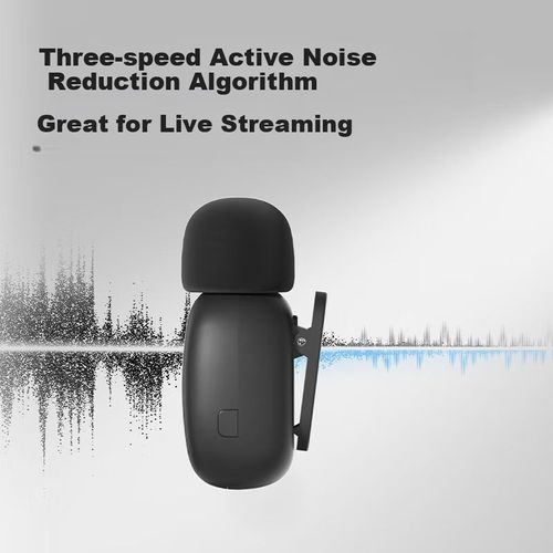 Micrófono Solapa Deli MN511 Inalámbrico Reducción Ruido Negro