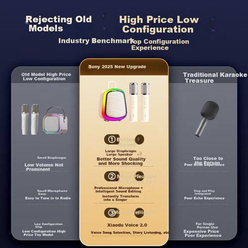 Micrófono Soaiy K32M Bluetooth 10W Batería 3600mAh Negro