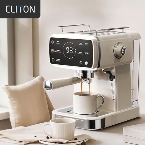 Máquina de café CLITON Semi-automática 20 bares con espumador de leche