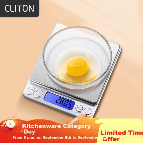 Báscula Cocina CLITON Báscula de Cocina Alta Precisión Compacta
