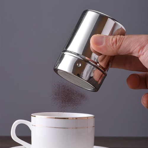 Dispensador Polvo Cliton Acero Inoxidable Filtro Malla Antipolvo