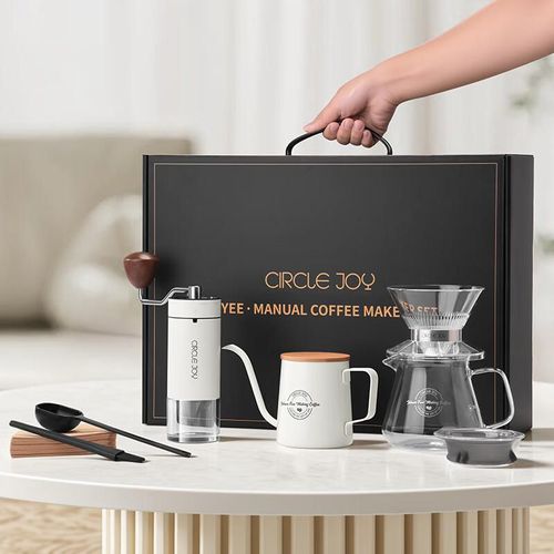 Molino de Café Manual Circle Joy Núcleo Acero Inoxidable Set Portátil Vertido