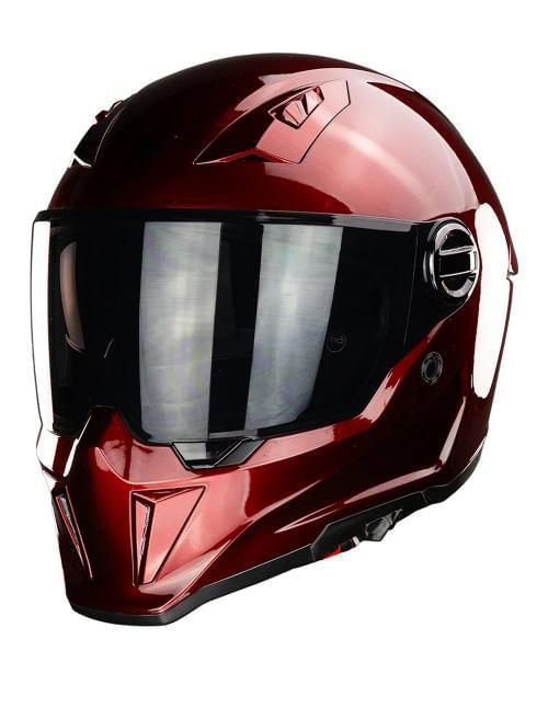 Casco Integral Para Moto Kov Gainer Solid Cherry Rojo Dot