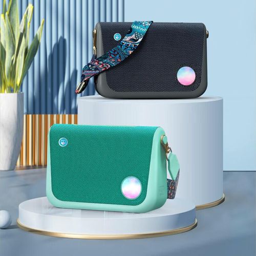 bolsa parlante Hifier P60 Bluetooth FM UHF Verde Claro