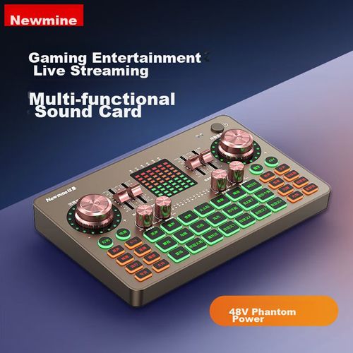 tarjeta de sonido Newmine Z6 cancelación ruido Bluetooth 3600mAh pantalla LCD