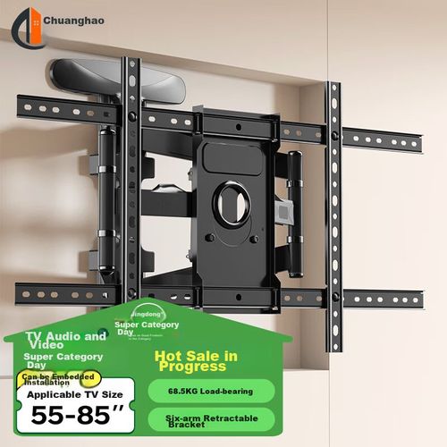 Soporte para TV CHANGHAO Retráctil Giratorio 55-85 pulgadas Acero