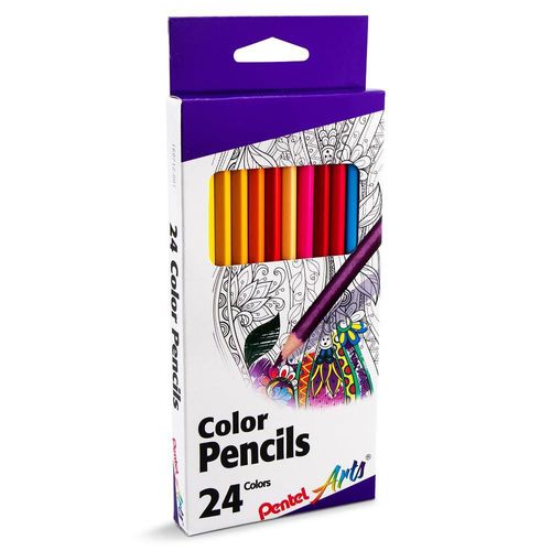 Juego de 24 lápices de colores Pentel Arts CB8-24 colores surtidos