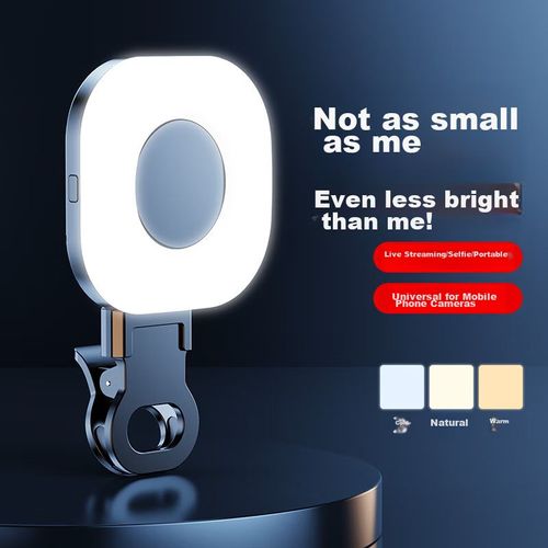 Luz de relleno portátil Kerunle RGB para celular y DSLR