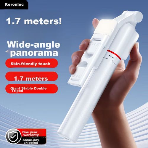 Selfie stick con trípode CRENOV KH58S Bluetooth blanco 1.7 m
