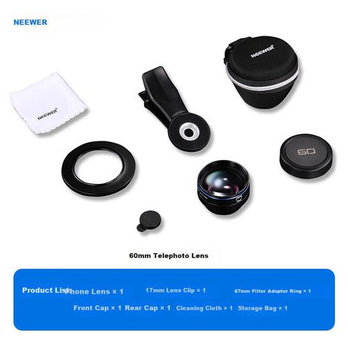 Lente macro NEEWER ICON 000 para smartphone rosca 17 mm compatible Apple Huawei