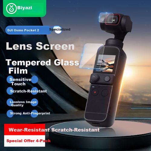 Protector de pantalla y lente BIAZE para GoPro Hero 13 vidrio templado paquete 6 piezas