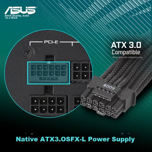 Fuente de poder ASUS ROG LOKI 1000W SFX-L ATX3 PCIe 16 pines Platinum