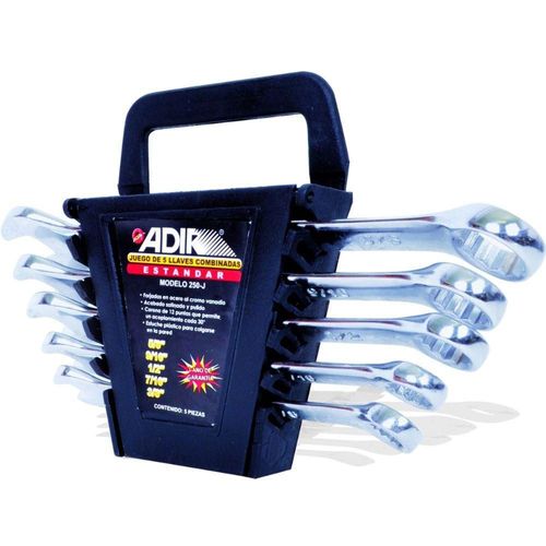 Juego Llaves Adir 5 Piezas Combinadas Estándar 250J