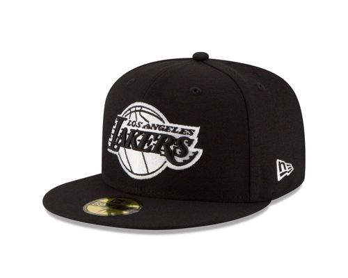 Gorra New Era NBA en blanco y negro 59Fifty talla 7.25