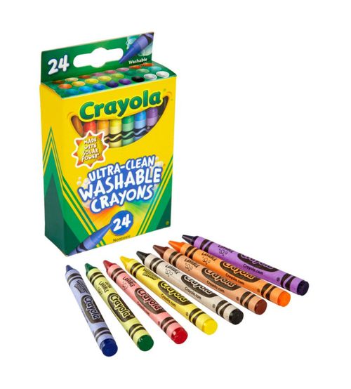 Crayones lavables Crayola útiles escolares 24 unidades