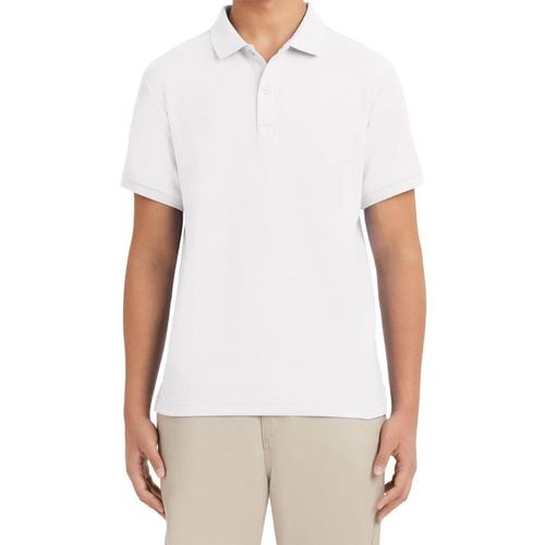 Polo Izod de manga corta en piqué para hombre color blanco talla 42-43 Talla 42-43