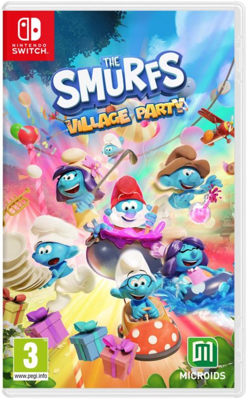 Videojuego MICROÏDS The Smurfs: Village Party para Nintendo Switch