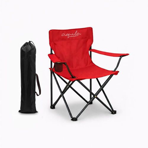 Silla Plegable Camping Aquila Rojo Funda