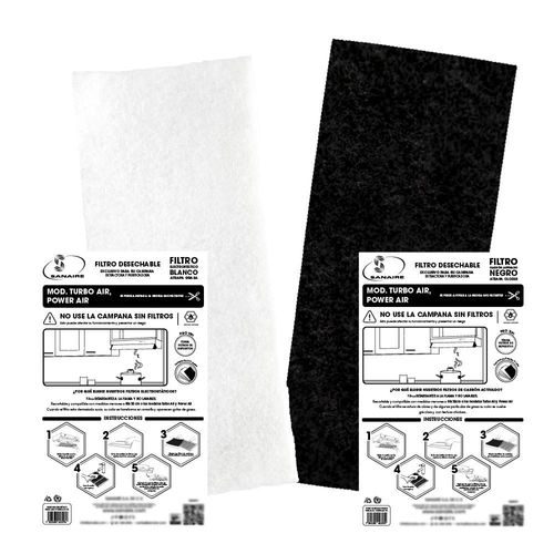 Filtro Turbo Power Air Combo (Atrapa-Grasa+Atrapa-Olores)