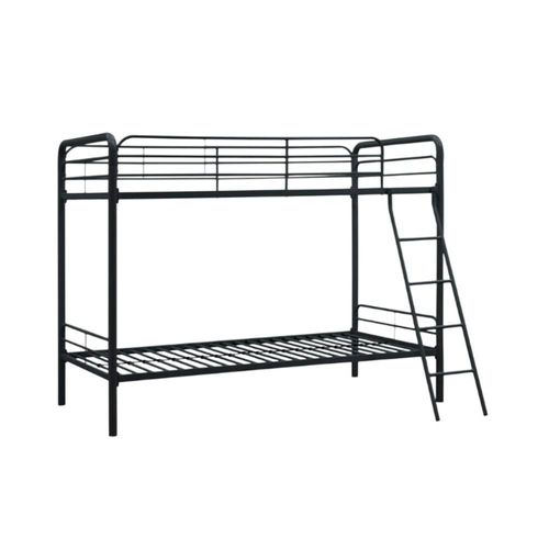 Litera Individual Vanlig De Acero Reforzado Rustproof  Barandales Protector Y Escalera Minimalista Espacio Optimizado Negro