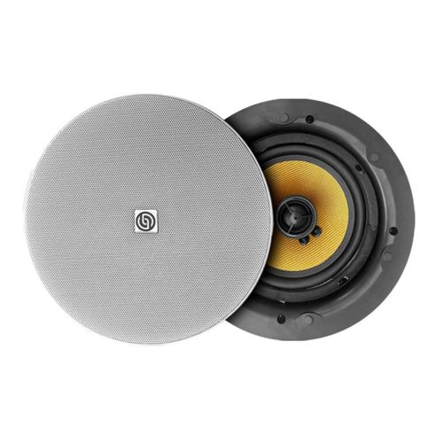 2 Bocinas Pasivas Plafón Ambientales 6.5 Pulg By Steelpro Blanco