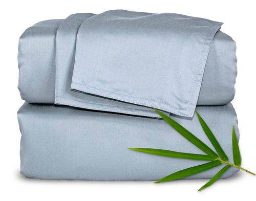 Juego de sábanas Pure Bamboo 100% viscosa orgánica King Sterling Blue