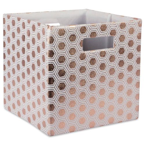 Storage Cube DII plegable en forma de panal de poliéster cobre pequeño