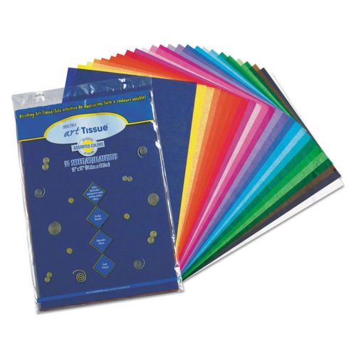 Papel de seda Art Pacon Spectra 10 libras 12 x 18 cm 10 colores surtidos