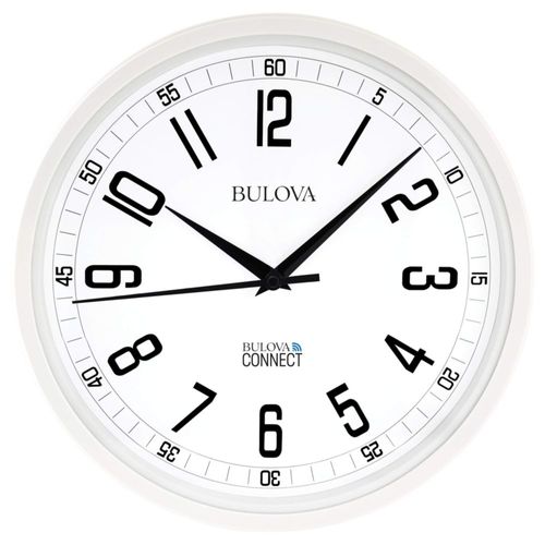 Reloj de pared Bulova C5002 Precisión ultra alta de 12.5 pulgadas