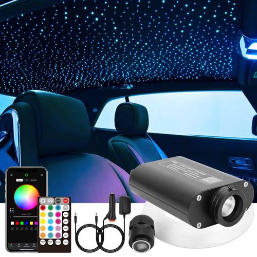 Starlight Headliner Kit CHINLY 550 unidades 3 m 075 mm RGBW fibra óptica
