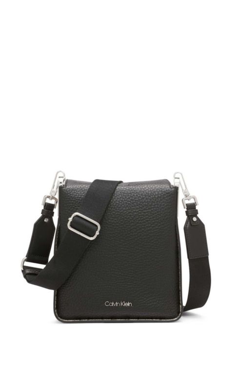 Bandolera Calvin Klein Fay North/South Small Negro/Snake