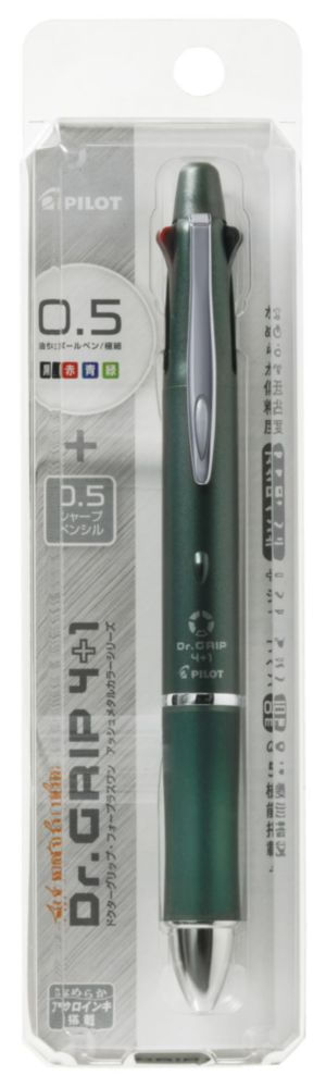 Bolígrafo PILOT Doctor Grip 4+1 05 mm PBKHDF1SEF-B negro