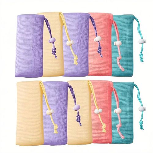 Bolsa de jabón Doromy de malla exfoliante para guardar jabón 10 unidades