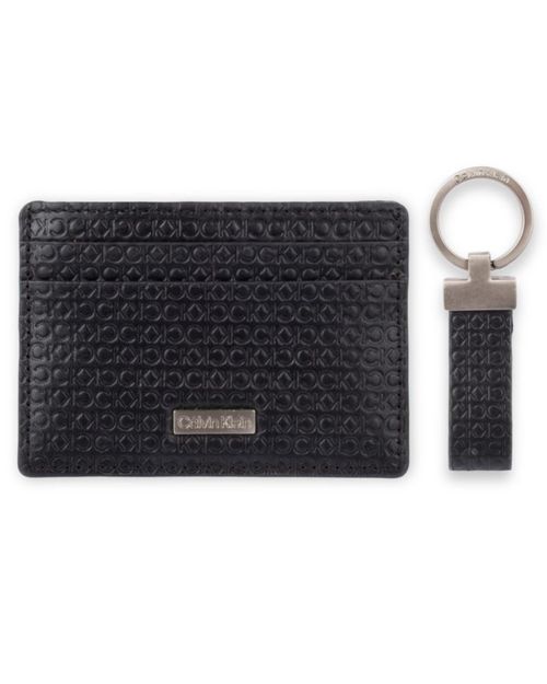 Tarjetero y llavero Calvin Klein RFID para hombre