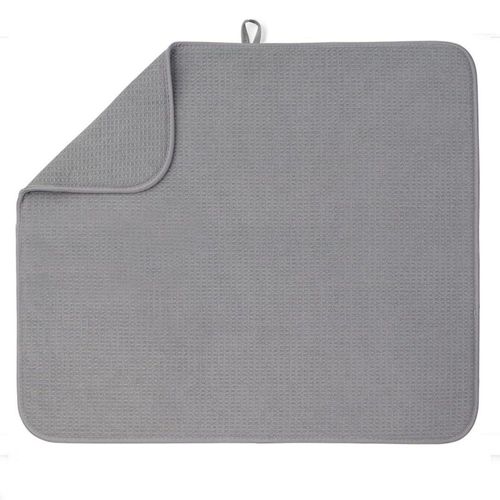 Alfombrilla para secar platos Bellemain XL de microfibra superabsorbente color gris