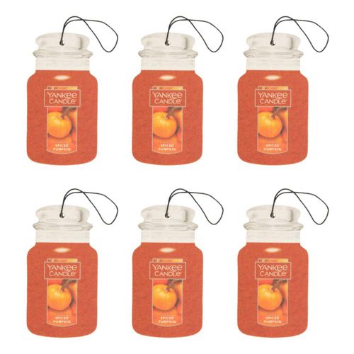 Ambientador para coche Yankee Candle Spiced Pumpkin (paquete de 6)