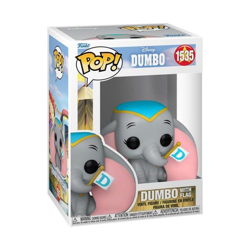 Figura de Vinilo Funko Pop Dumbo con Bandera 9.5 cm