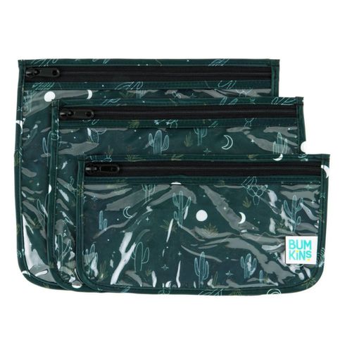Bolsa de viaje Bumkins Toiletry aprobada por la TSA juego de 3 tamaños