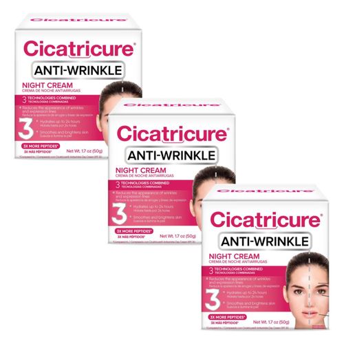 Crema de noche Cicatricure Deep Arrugas 50 ml (x3)