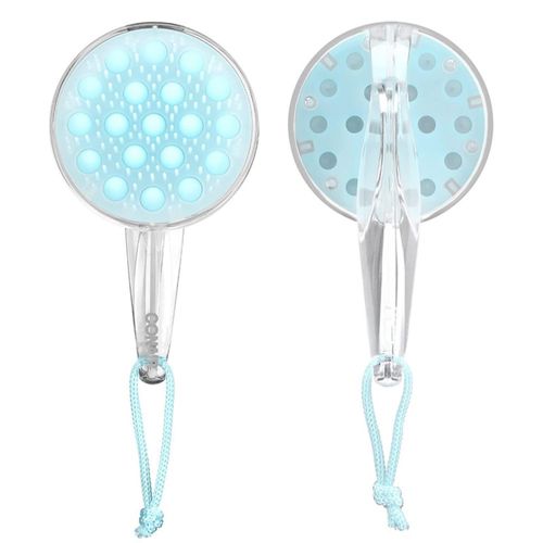 Cepillo masajeador y desenredante para cuero cabelludo Conair Clear Light Blue