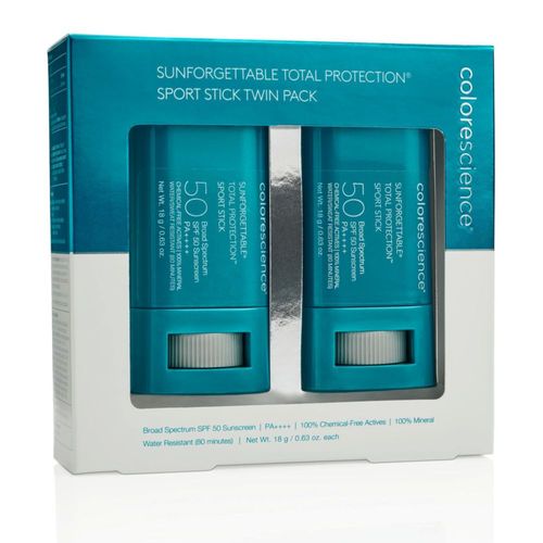 Protector solar en barra Colorescience Sunforgettable SPF 50 paquete de 2
