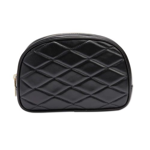Bolsa de maquillaje Conair organizador pequeño edredón con diamantes negros