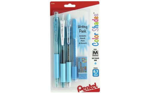 Paquete de escritura Pentel Color Shades Pastel Sky Blue BLBKALZBPS