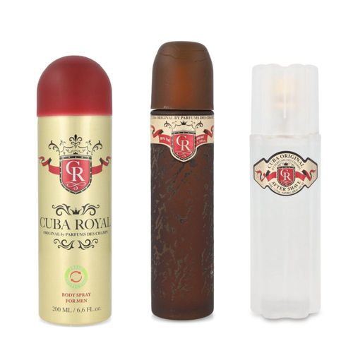 Set Cuba Royal 3pzs 100ml Eau de Toilette/ Desodorante 200ml/ After Shave 100ml