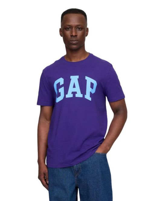 Camiseta GAP Everyday Soft Logo para hombre color morado caramelo  Talla XL