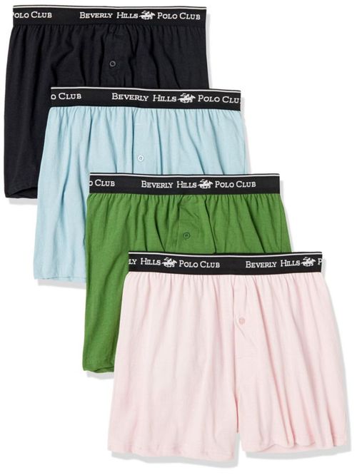 Pack de 4 calzoncillos tipo bóxer Beverly Hills Polo Club para hombre Talla L